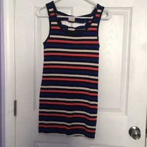 Size small striped bodycon dress